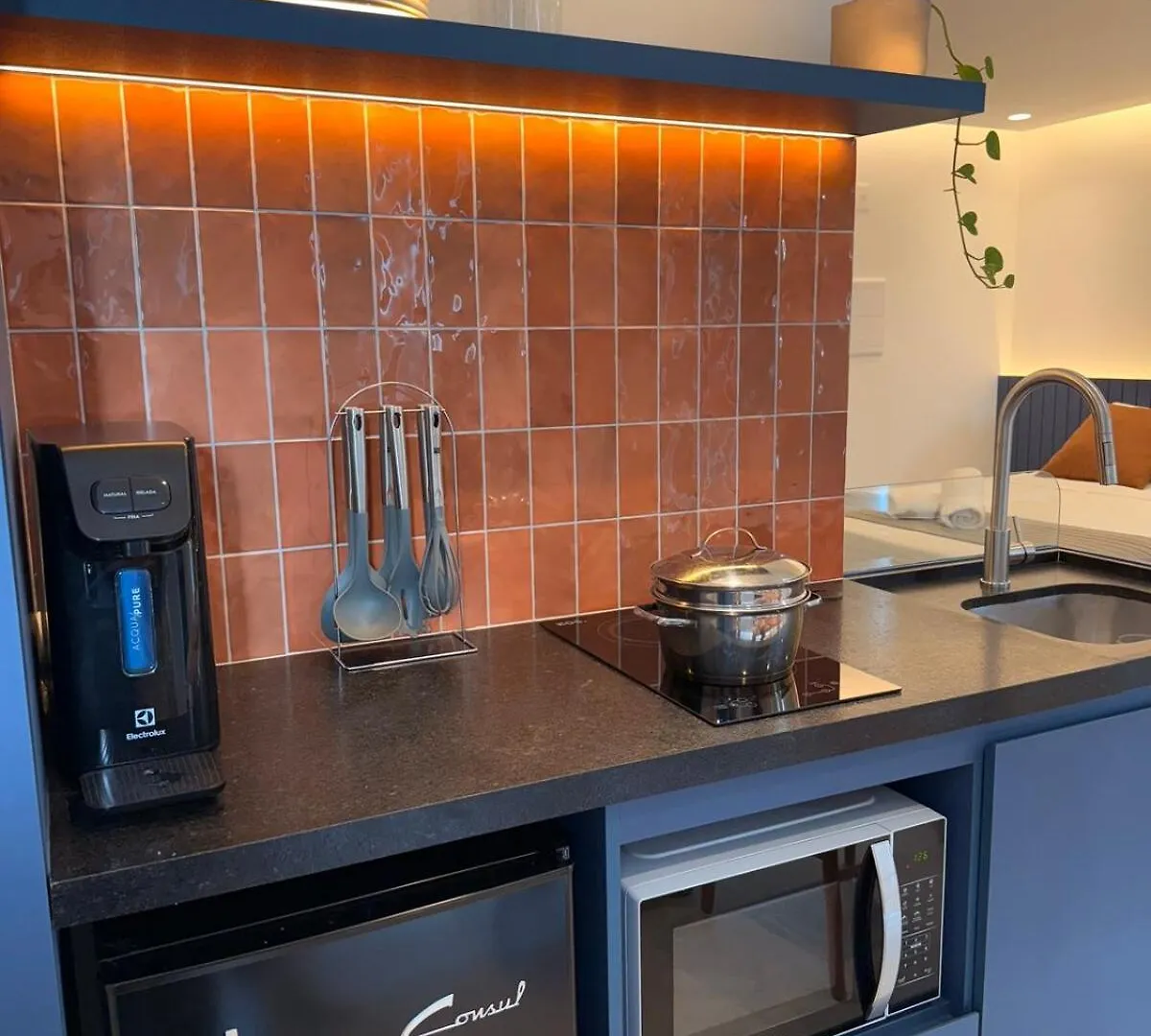 Апартаменты Apartamento Com Estacao De Trabalho E Vista Proximo A Faria Lima E Congonhas Сан-Пауло